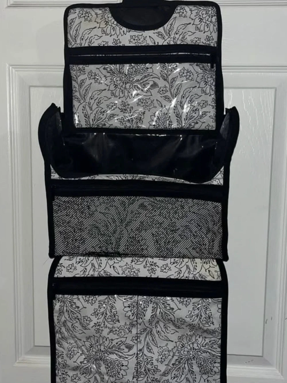 Vera Bradley Black Quilted Toiletry Travel Bag